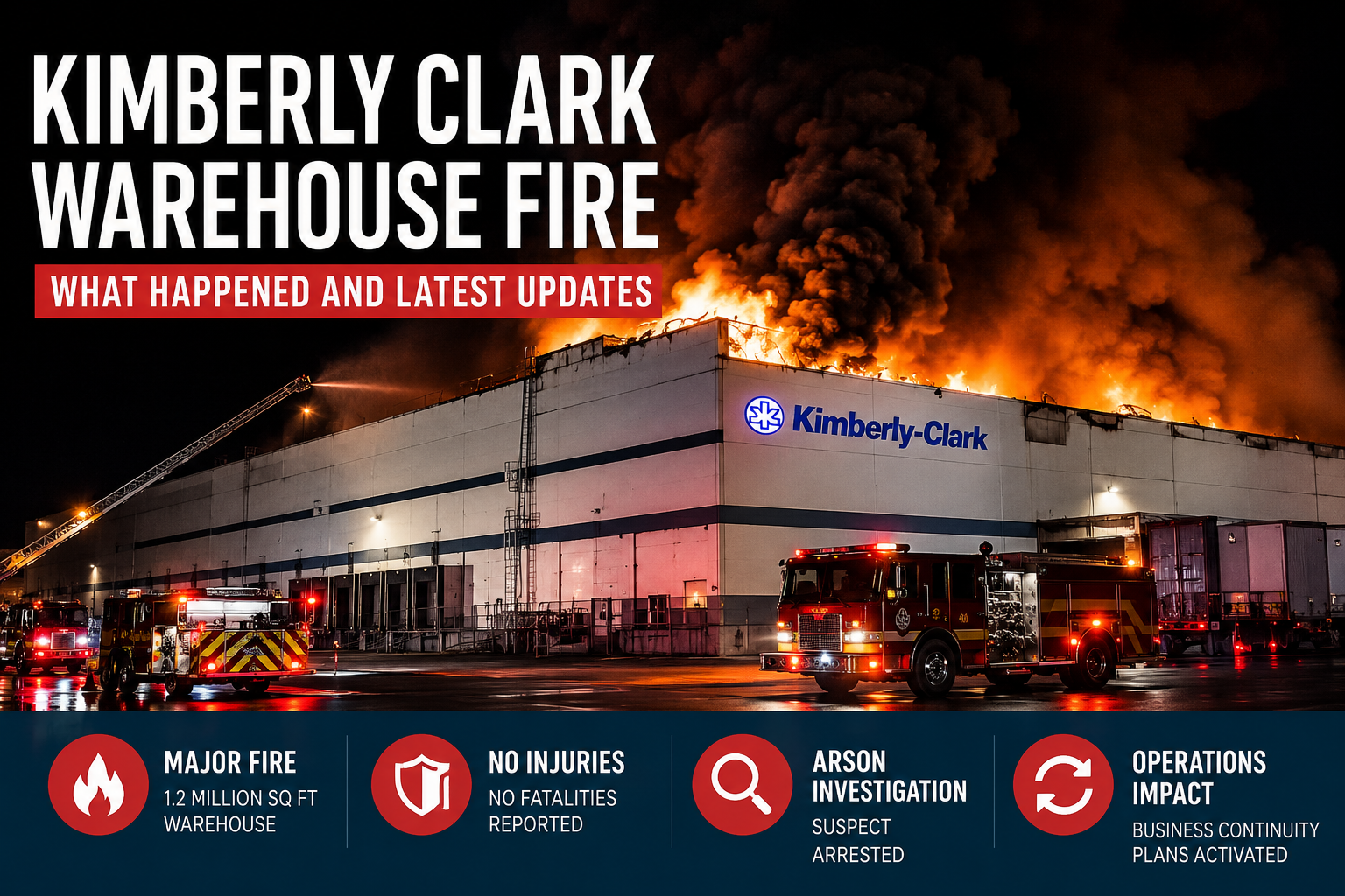 Kimberly Clark Warehouse Fire